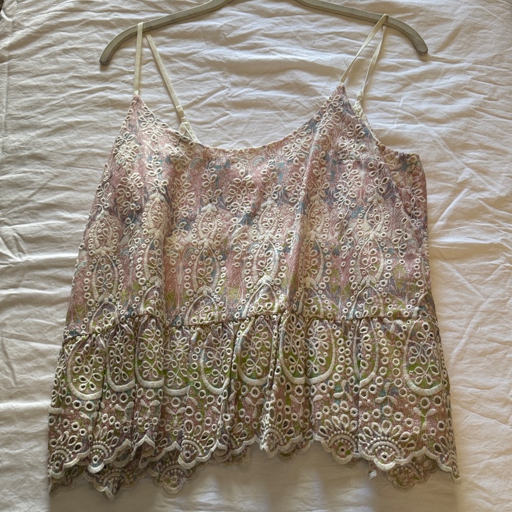 Anthropologie Multicolor Lace Camisole